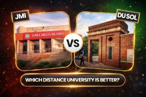Jamia Millia Islamia and Delhi University SOL comparison for distance education programs