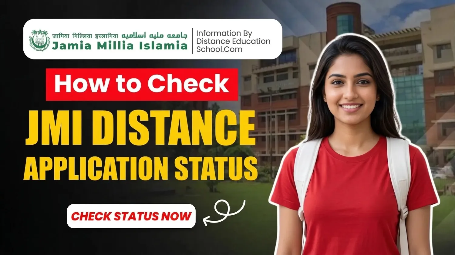 Check Jamia Distance Education Application Status