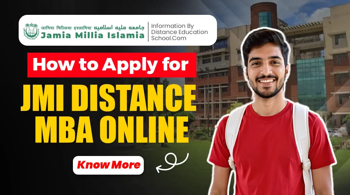 Step-by-step guide to apply for JMI Distance MBA online, including admission and eligibility