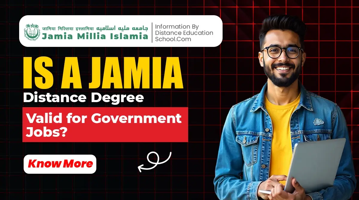 Jamia Millia Islamia Distance Degree validity for government jobs