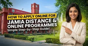 Jamia Millia Islamia distance education online application process for students