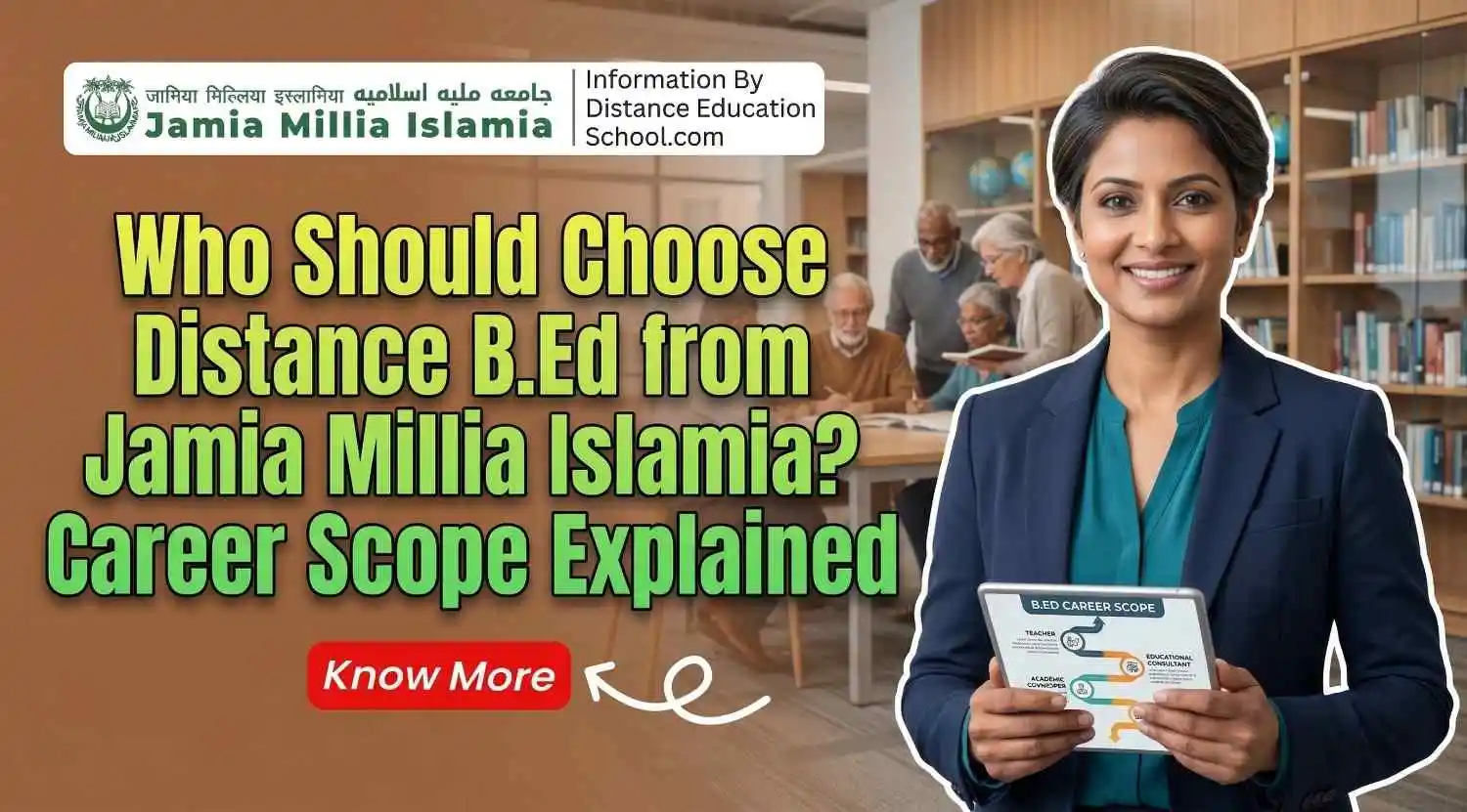 Who Should Choose Distance B.Ed from Jamia Millia Islamia? Career Scope Explained